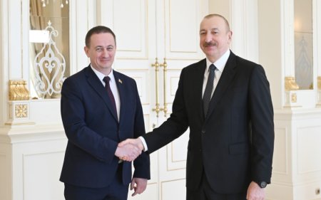 İlham Əliyev Belarusun Baş nazirini qəbul etdi - FOTO